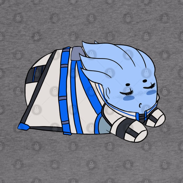 Sleepy Liara by SapphireAngelBunny